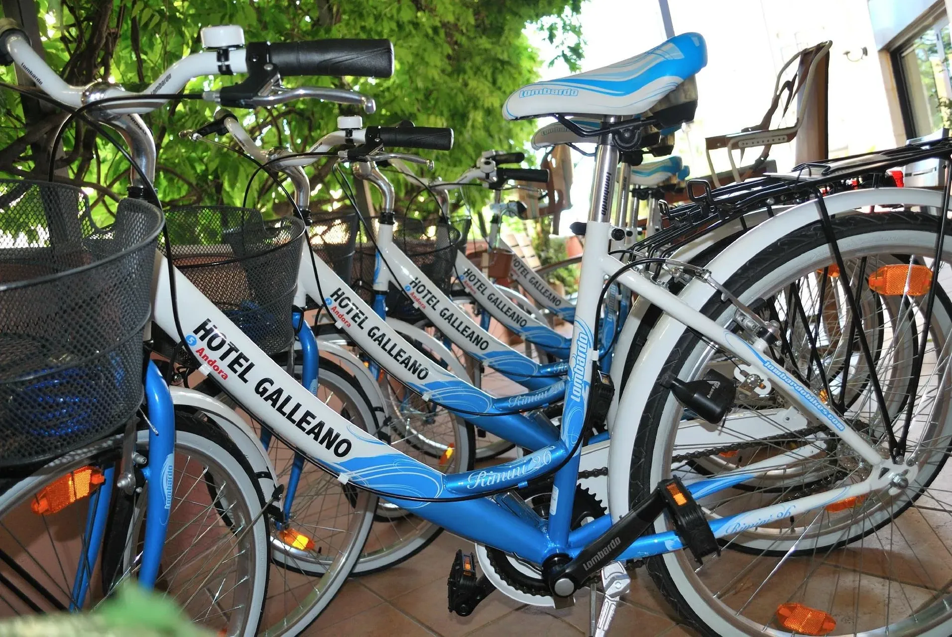 Biciclette dell'Hotel Galleano disponibili per il noleggio agli ospiti